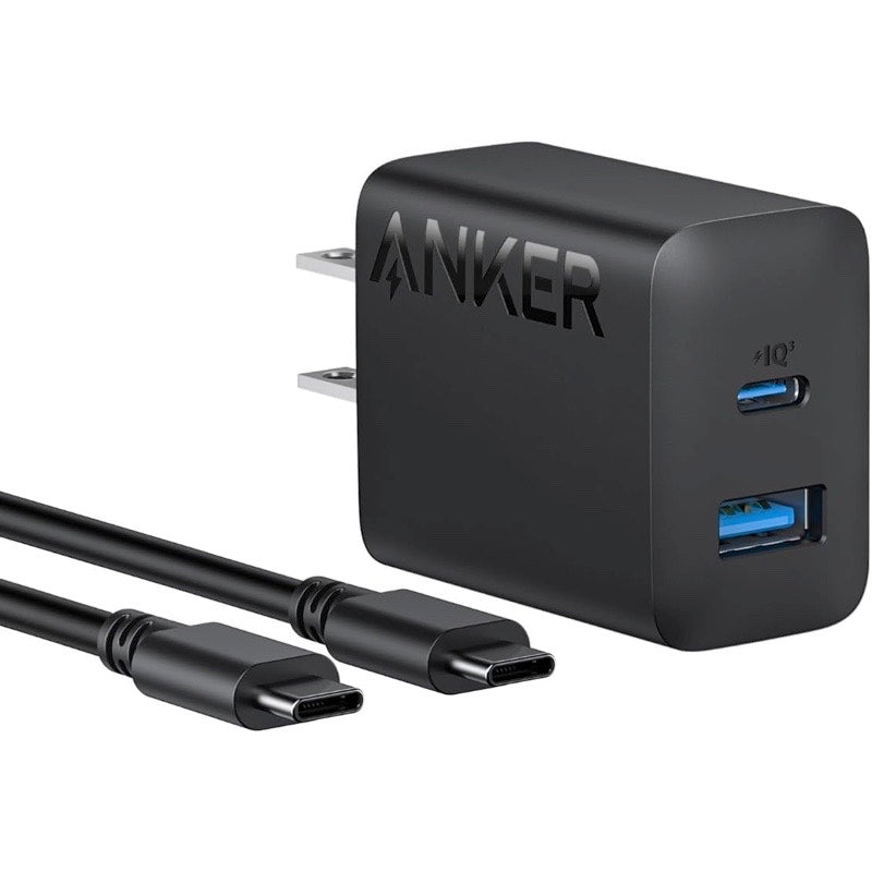 Anker Charger (20W, 2-Port) with USB-C ＆ USB-C ケーブル | 充電 