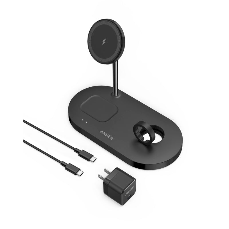 Anker 533 Magnetic Wireless Charger (3-in-1 Stand) | ワイヤレス充電器の製品情報