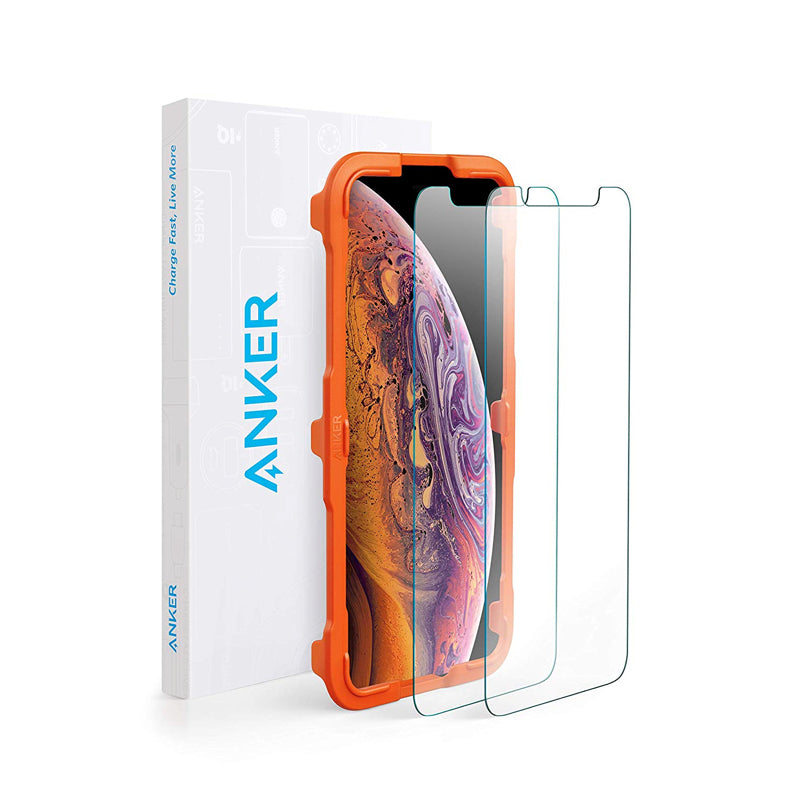 【2枚セット / 専用フレーム付属】Anker GlassGuard iPhone XS Max用｜液晶保護フィルム・保護ガラスの製品情報