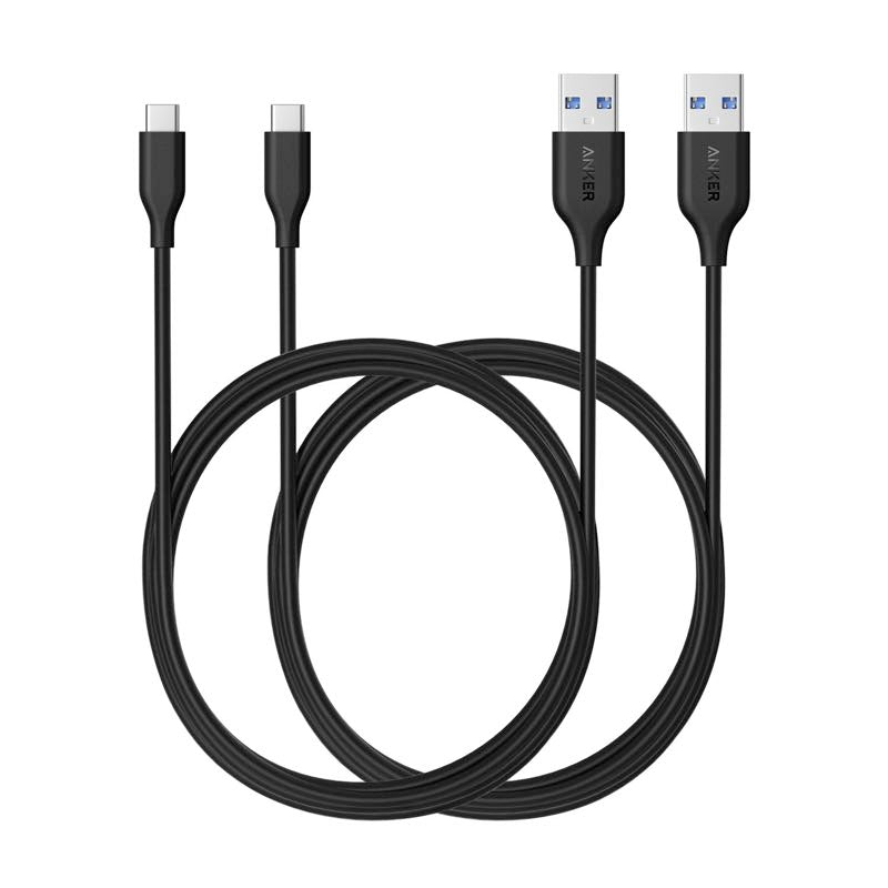 2本セット】PowerLine USB-C & USB-A 3.0ケーブル (1.8m)｜USB-C 
