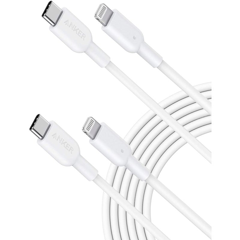 Anker PowerLine II USB-C & ライトニングケーブル 3.0m × 2本セット