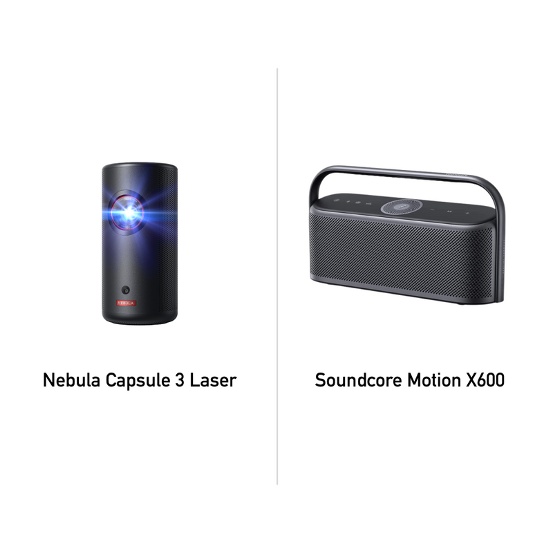 Nebula Capsule 3 Laser & Soundcore Motion X600