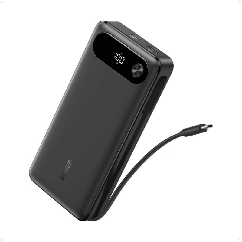 Anker Power Bank (20000mAh, 87W, Built-In USB-C ケーブル)