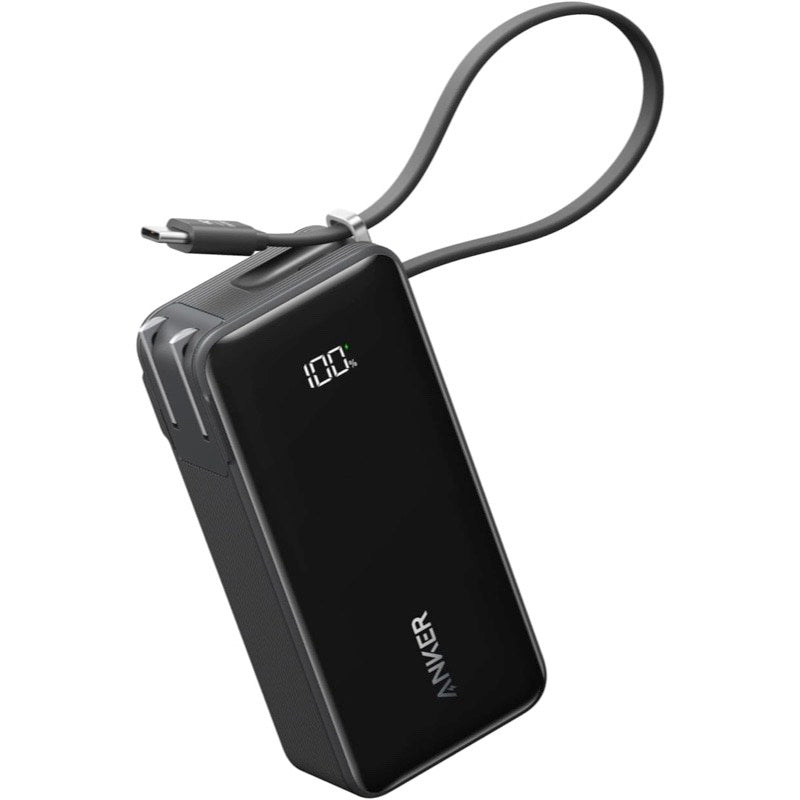 Anker Power Bank (10000mAh, Fusion, Built-In USB-C ケーブル)