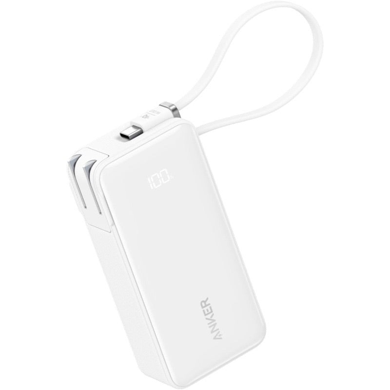 Anker Power Bank (10000mAh, Fusion, Built-In USB-C ケーブル)