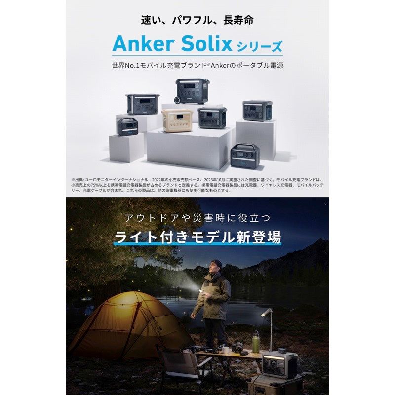 Anker Solix C800 Plus Portable Power Station with Anker Solix PS100  Portable Solar Panel
