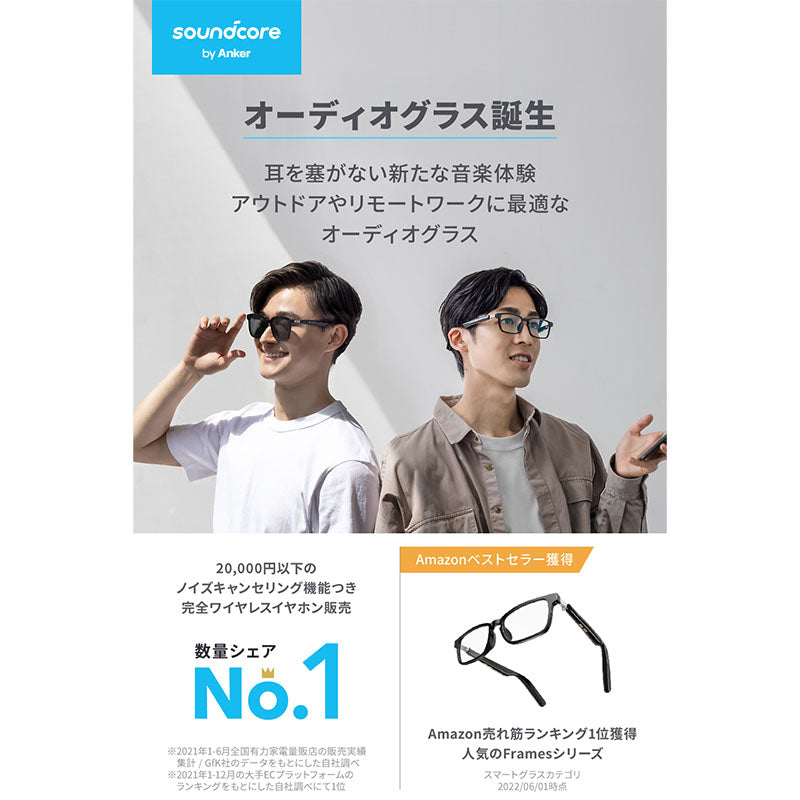 Soundcore Frames Cafe | オーディオグラスの製品情報 – Anker Japan 