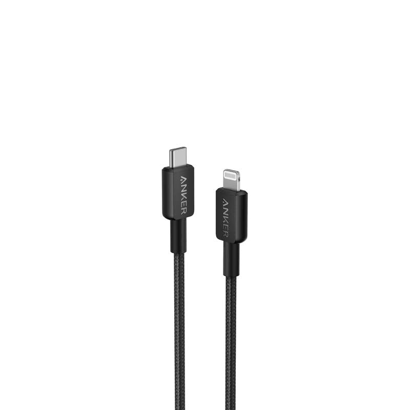 Anker 322 高耐久ナイロン USB-C & Lightning ケーブル 0.9m