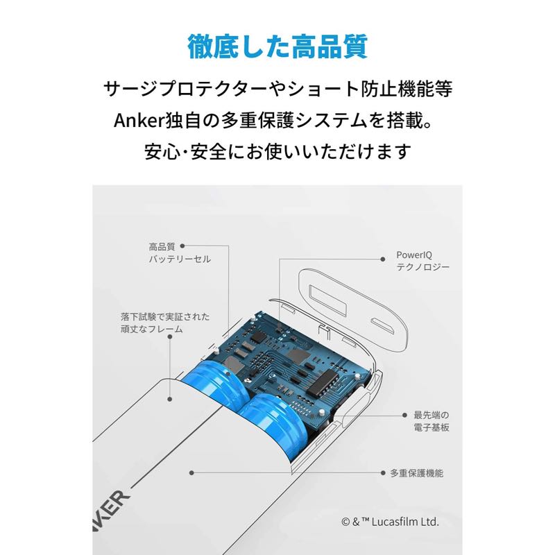 Anker PowerCore 6700 Death Star? Edition｜モバイルバッテリー・充電 