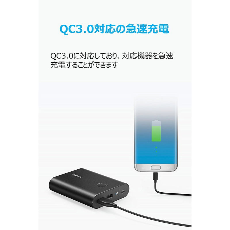 Anker PowerCore+ 13400 with Quick Charge 3.0｜モバイルバッテリー