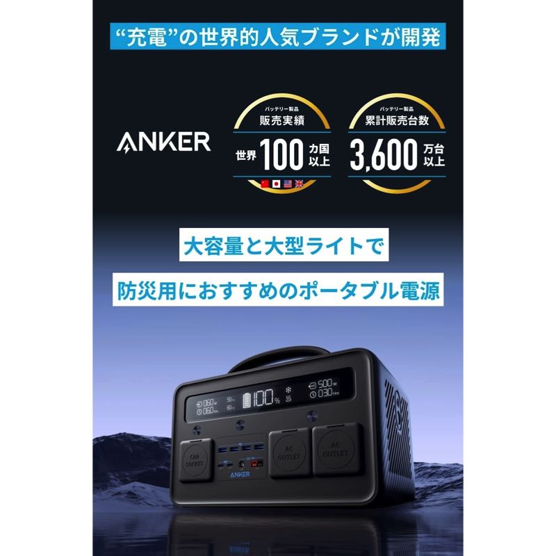 11-28V=10AAnker PowerHouse II 700 ポータブル 電源