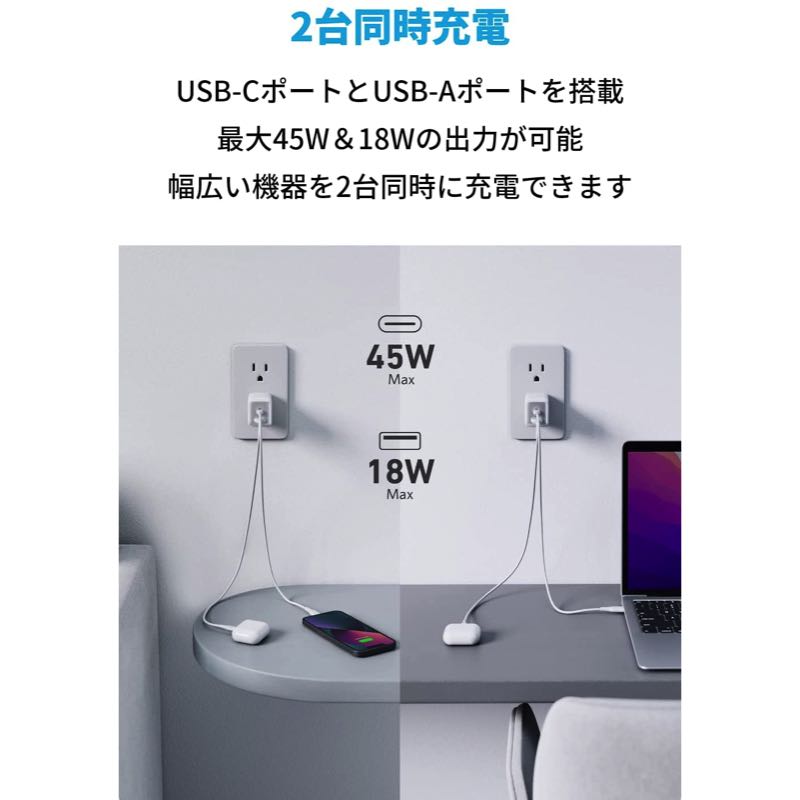 Anker 725 Charger (65W) | 急速充電器の製品情報