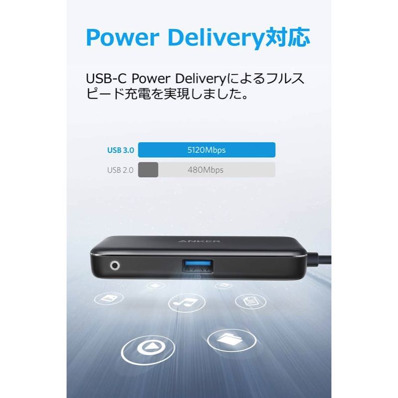 Anker 3-in-1 プレミアム USB-Cハブ