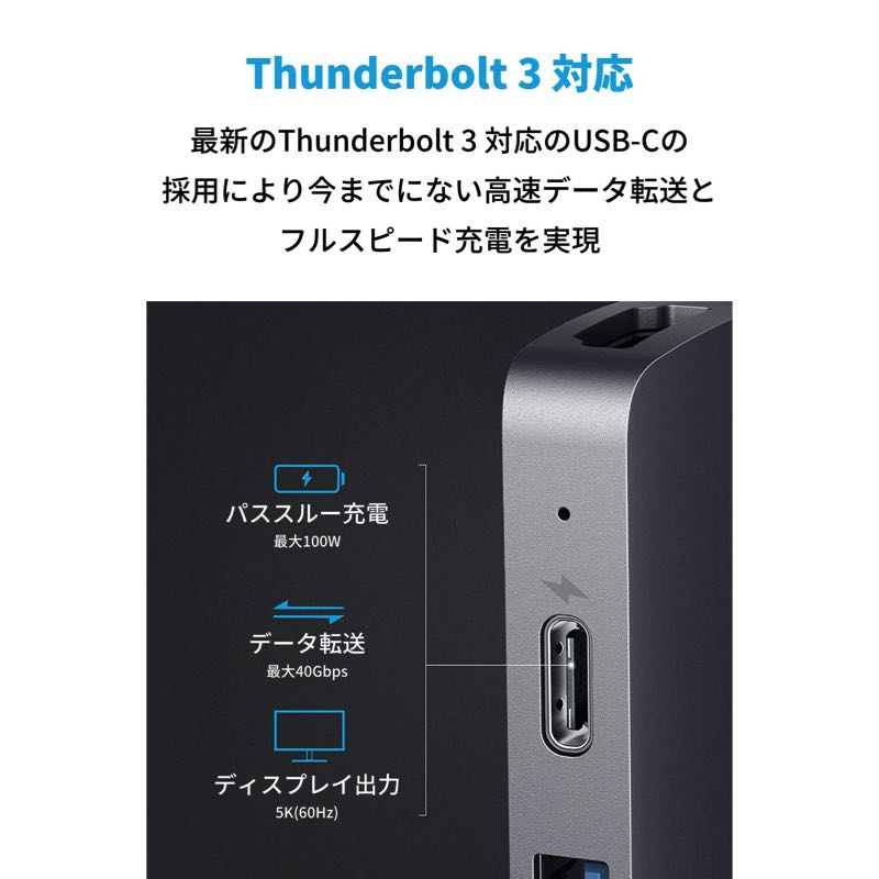 Anker PowerExpand Direct 7-in-2 USB-C PD メディア ハブ｜USBハブの ...