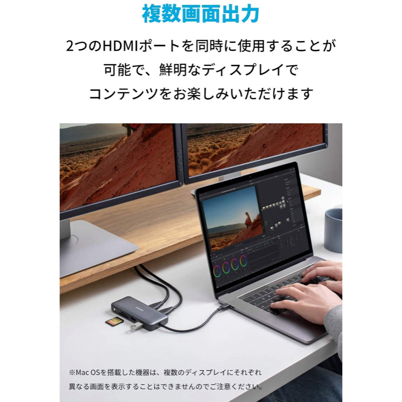 Anker PowerExpand 8-in-1 USB-C PD メディアハブ