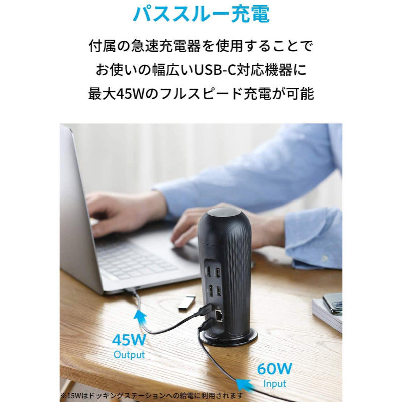 Anker PowerExpand 12-in-1 USB-C PD Media Dockドッキング