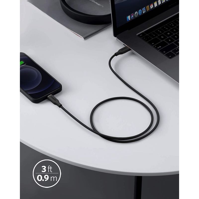 Anker PowerLine III Flow USB-C & ライトニング ケーブル (0.9m