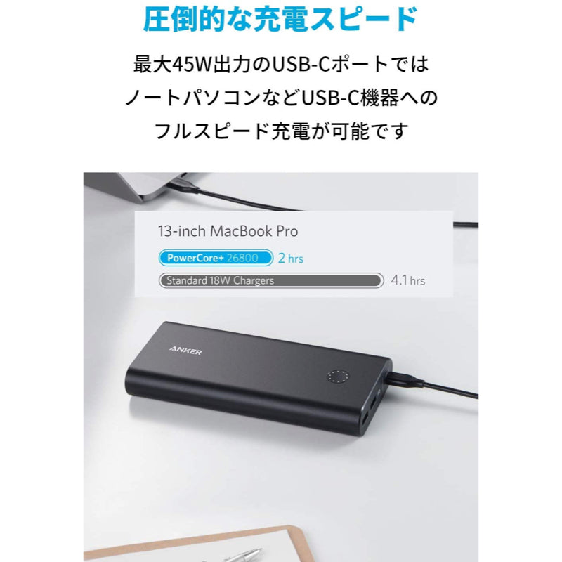 Anker PowerCore+ 26800 PD 45W｜モバイルバッテリー・充電器の製品 