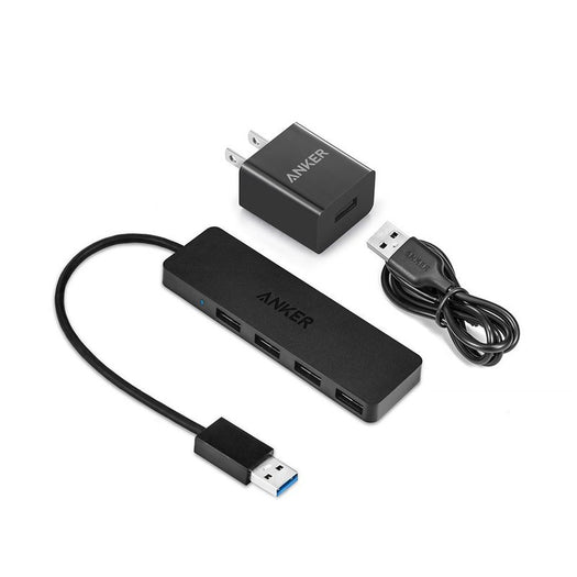  Anker 4-Port USB 3.0 Hub, Ultra-Slim Data USB Hub with